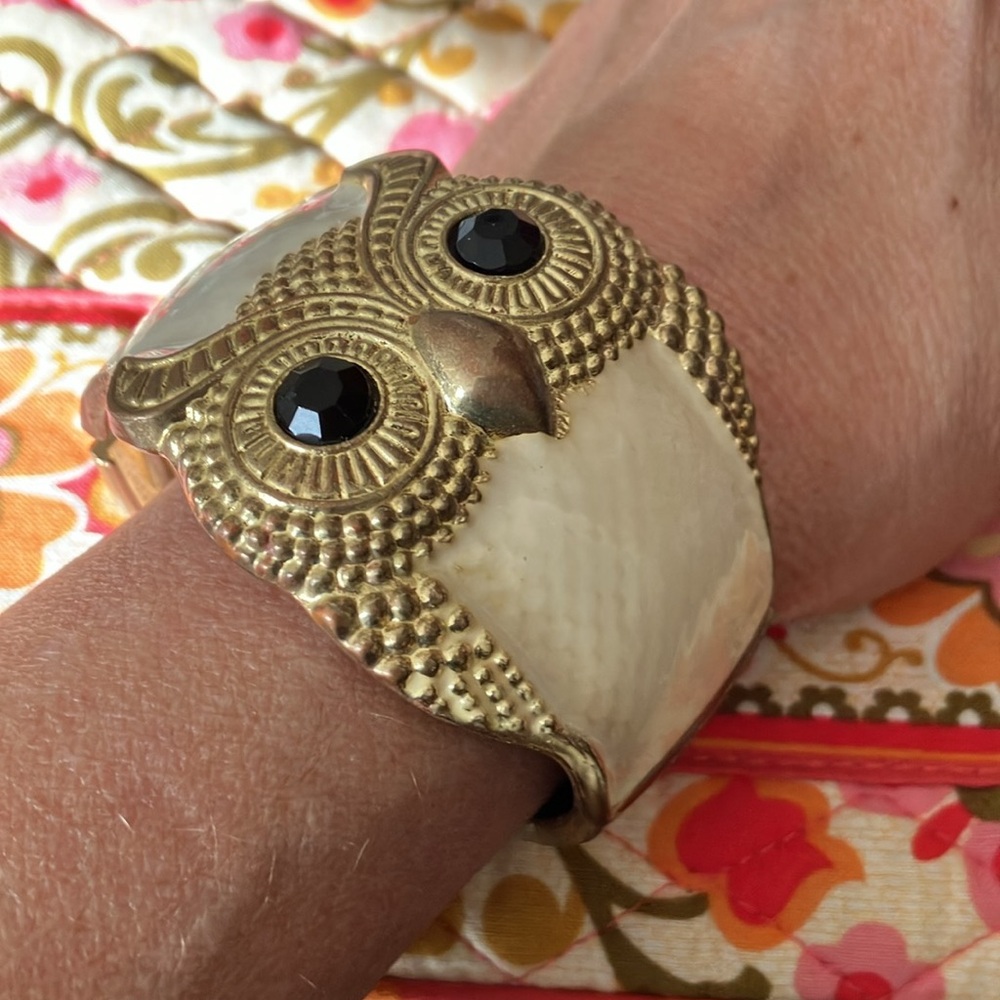 Cute owl cuff bracelet